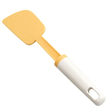 Plastic Dough Scraper and Baking Spatula 27 cm, White-Orange