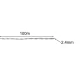 Bigstren 21073 Trimmer Line, Reinforced, Square, 2.4 mm x 100 m