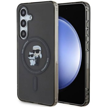 Samsung Galaxy S24 (SM-S921) Karl Lagerfeld IML Karl & Choupette MagSafe Cover Case, Black