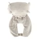 2-in-1 Travel Pillow / Soft Toy Cat, Grey