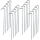 Steel Tent Pegs 18 cm, 20 pcs, Silver