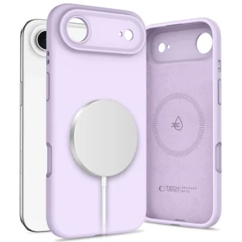 Tech-Protect Silicone MagSafe Phone Case Cover iPhone 17 Air - Purple