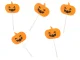 Halloween Cake and Cupcake Toppers, 5 pcs, Orange