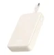 Ugreen PB505 Powerbank 20000mAh 22.5W USB-C USB-A Built-in USB-C Cable - White