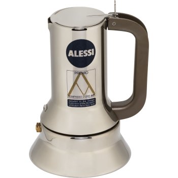 Гейзерная кофеварка Alessi 9090/1, 1 чашка, нержавеющая сталь