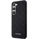 Karl Lagerfeld Saffiano Mono Metal Logo Case for Samsung Galaxy S23, Black