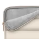 Tech-Protect Puffy 13-14 Laptop Bag with Accessory Pouch, Beige