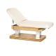 Electric SPA Beauty Bed Sillon Comfort with wood base, cream