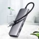 Ugreen CM195 6-in-1 USB-C Hub Adapter - HDMI, 2x USB-A, PD, SD/TF - Gray