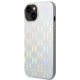 Apple iPhone 14 Plus 6.7\" Karl Lagerfeld Monogram Iridescent Case Cover (KLHCP14MLGMMSV3), Silver