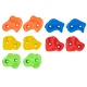 Kruzzel 00025394 Kids Climbing Holds and Handles Set, 12 pcs