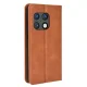 OnePlus 10 Pro Vintage Style Magnetic Leather Wallet Case Cover, Brown | Чехол для Телефона...