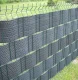 Fence Tape MIKKO RATTAN MK-03, 12.75x0.19 m (1200 g/m²), Dark Gray