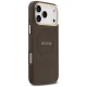 Guess Peony Hot Stamp MagSafe case for iPhone 18 Pro Max / 17 Pro Max, brown