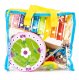ECOTOYS Wooden Musical Instrument Set for Kids 14 pcs with Bag