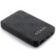 Guess Powerbank 5000mAh 15W 4G Leather Metal Logo, Black