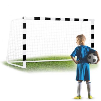 Neo-Sport Soccer Goal 300x160x90 cm NS-460 Black & White - Durable Outdoor Sports Equipment