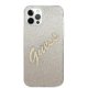 Apple iPhone 12 / 12 Pro 6.1\'\' Guess Gradient Script Case Cover (GUHCP12MPCUGLSGO), Gold