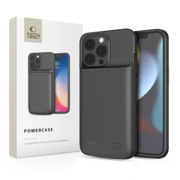 Tech-Protect PowerCase for iPhone 13 / 13 Pro 4800mAh, Black