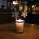 Rotating Snowflake Tea Light Candle Holder, Gold