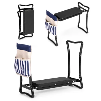 Folding 2-in-1 Garden Kneeler and Seat, Blue
