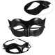 Venetian Masquerade Mask for Carnival Party Costume, Black
