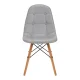 Ergonomic Scandinavian Chair 4Rico QS-185 Eco-Leather, Grey