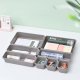 Cutlery, Kitchen Utensils, Tools, Stationery Storage Tray Drawer Modular Organizer, Gray