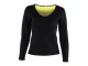 Women\'s Neoprene Fitness Long Sleeve Shirt, Black, XXL