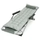 Garden Beach Lounger 2-in-1 with Cushion MultiGarden, Grey