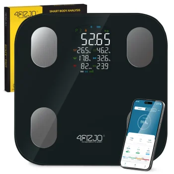 4Fizjo 1521 PRO Analytical Scale with Bluetooth and Wi-Fi, Black