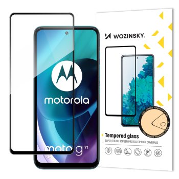 Wozinsky Full Glue Tempered Glass for Motorola Moto G71 5G, Black