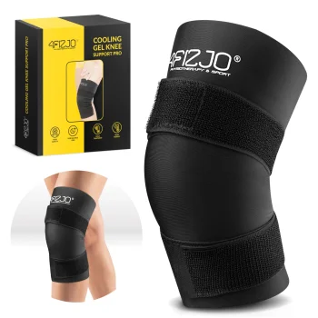 4FIZJO ColdPack PRO Gel Knee Compress, Size M, Black