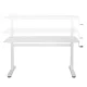 Ergo Office ER-401 W Height Adjustable Desk, 140x60cm, White
