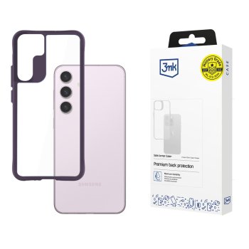 3mk Satin Armor Case+ for Samsung Galaxy S24, Purple / Transparent