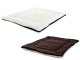 Fabric Dog Bed Mat 50x35 cm Dark Brown