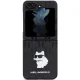 Karl Lagerfeld Saffiano Monogram Choupette Pin Case for Samsung Galaxy Z Flip 5, Black