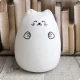 Bakalu Silicone LED Night Light for Kids Kitten, White