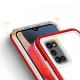 Case for Samsung Galaxy A03s Hybrid Armor Clear 3in1, Red