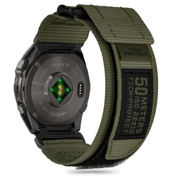 TECH-PROTECT SCOUT PRO GARMIN FENIX 5X / PLUS 6X 7X 8 (51 MM) MILITARY GREEN