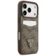 Guess 4G Nauble Card Triangle Phone Case Cover iPhone 17 Pro - Brown