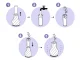 LED Table Lamp and Vase 2-in-1, 3 Light Colors, Ecru