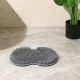 Silicone Back and Foot Scrubber Massager, 27x20 cm, Grey