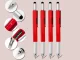 Multifunctional 6-in-1 Multitool Pen with Screwdriver and Spirit Level, Red