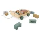 Nukido NK-853 Wooden Pull-Along Toy with Blocks
