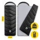 Mummy Sleeping Bag Mountain Goat STANDARD 210 x 73 cm, Black