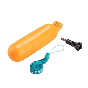 Telesin Floating Hand Grip for Action Cameras, Orange