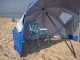 Folding 2-in-1 Beach Umbrella and Tent with UV Filter, 240 cm