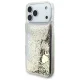 Guess Liq. Glitter 4 Charms Case for iPhone 17 Pro Max, Gold