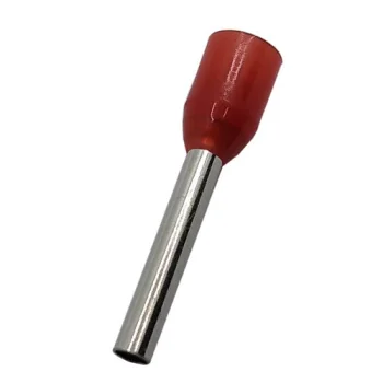 Insulated Cord End Terminals for 6.0mm² / 10AWG Cable, 100 pcs, Red